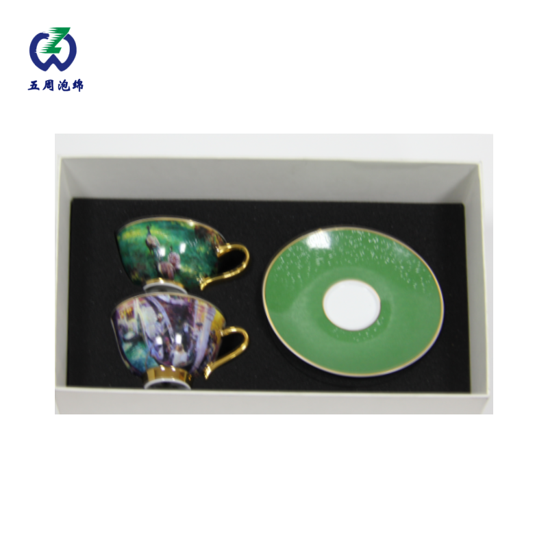高端骨瓷咖啡杯套裝植絨珍珠棉內(nèi)襯：禮贈(zèng)與防護(hù)的雙重升級